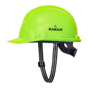 Safety Helmet with Protective Peak and Slider Type Adjustment